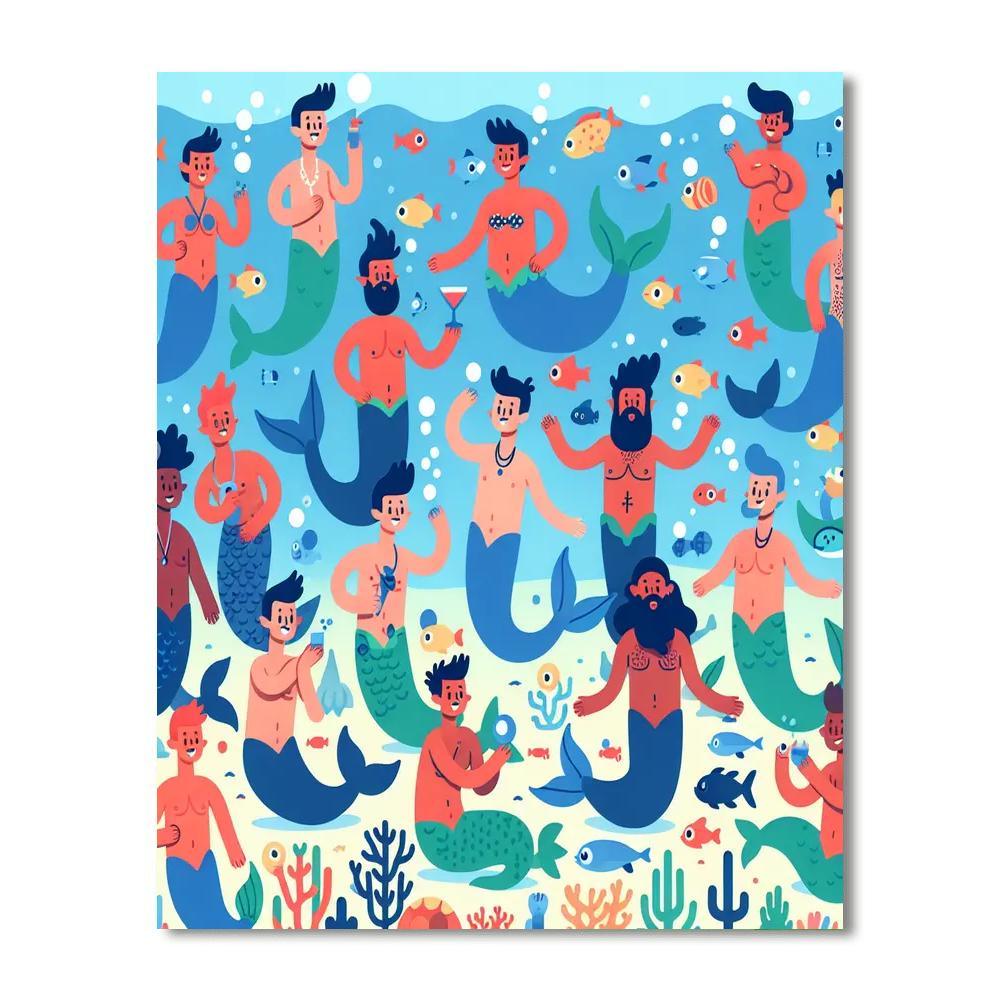 Merry Merman Mayhem Paint By Color