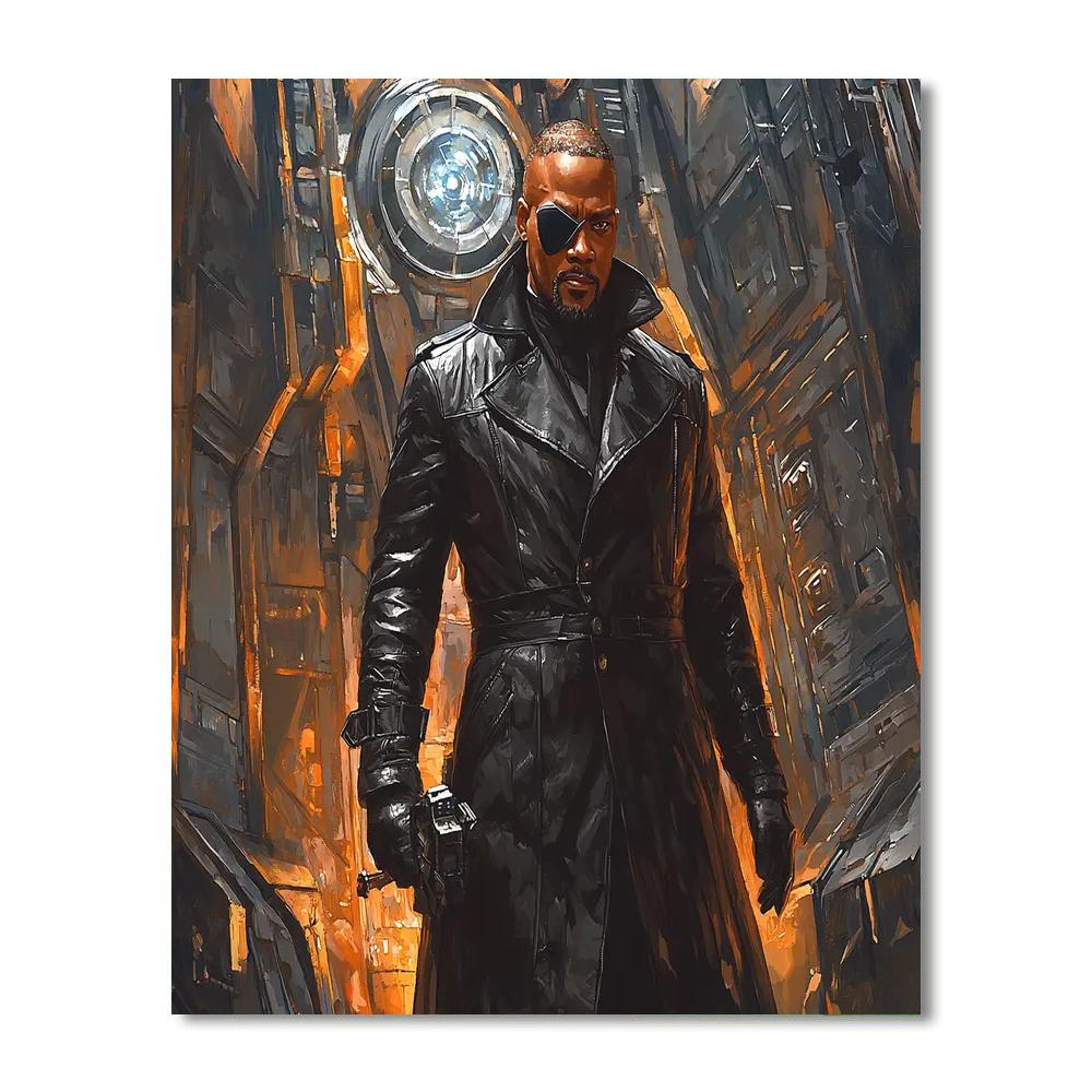 Samuel L. Jackson: The Stoic Fury Of Nick Fury Paint By Color