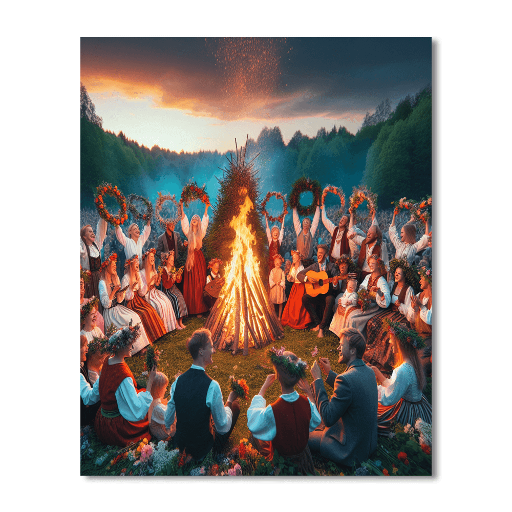 Midsummer Festival - Estonia DIY Paint By Numbers