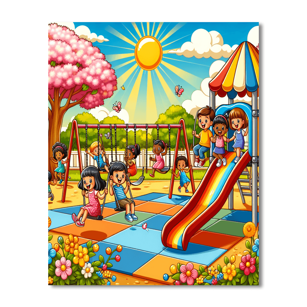 Playful Playground Adventure Numbered Painting Kits