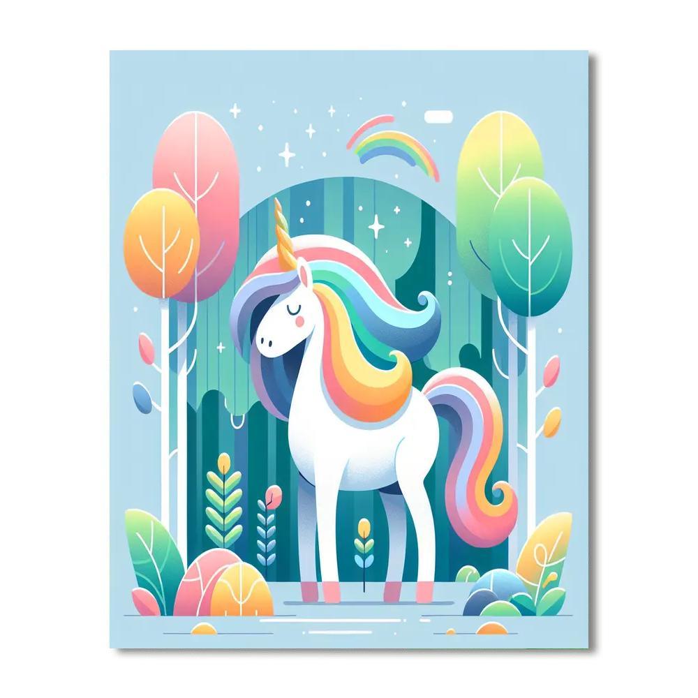 Magic Forest Unicorn Numbered Painting Kits