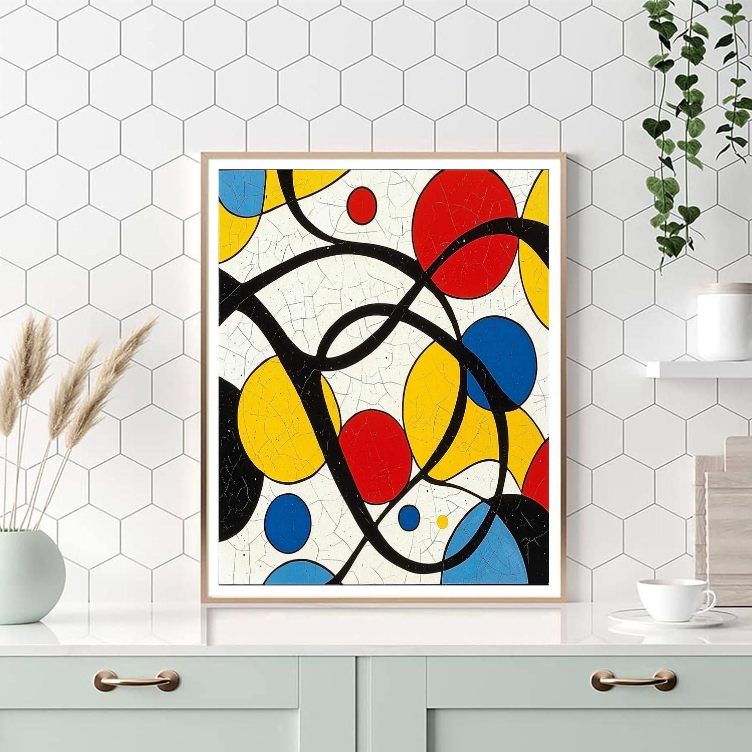 Joan Miró Inspired Enigmatic Echoes  Paint By Numbers Art