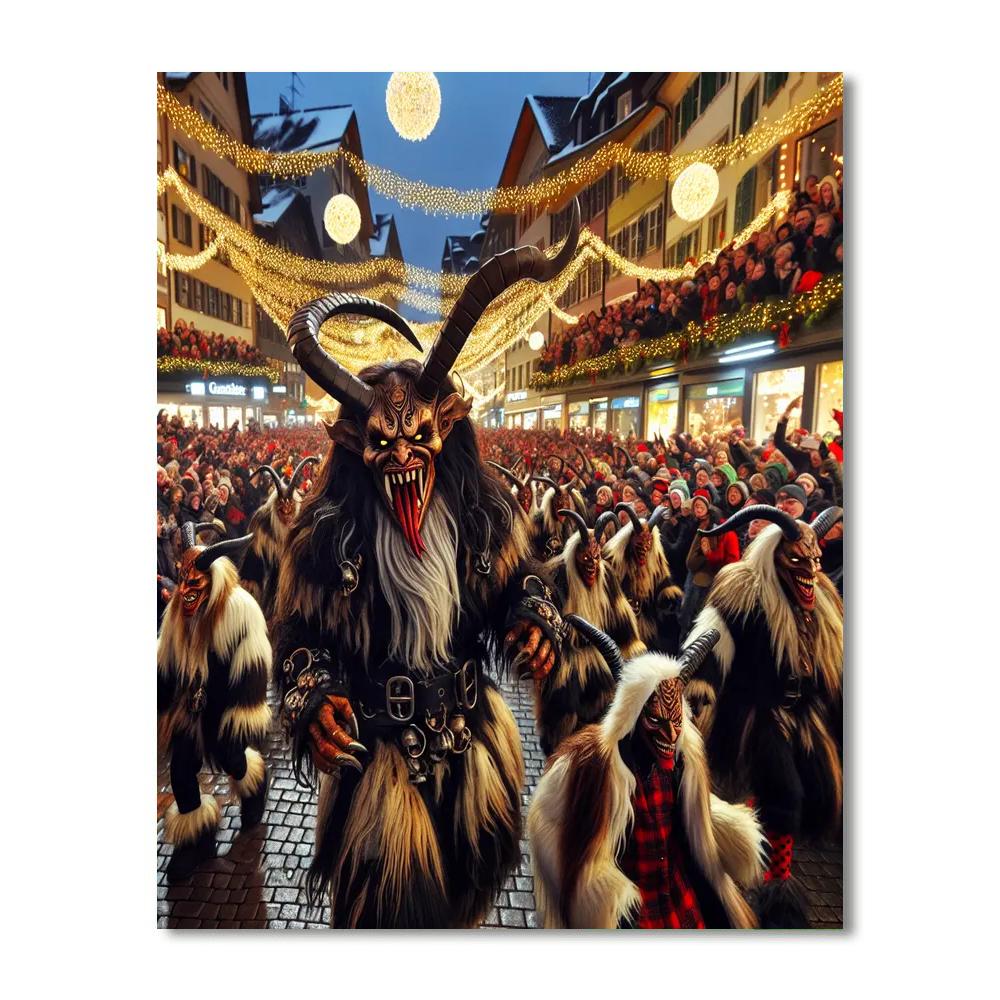 Krampus Night - Austria Number Painting