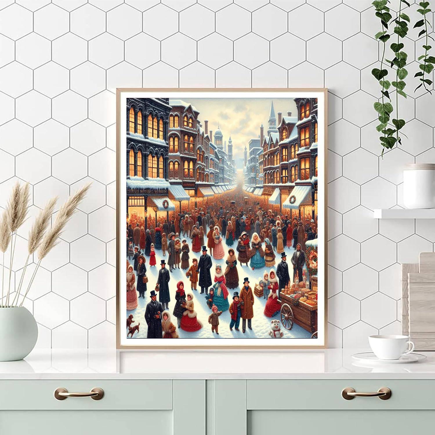 Victorian Winter Festival Paint By Numbers