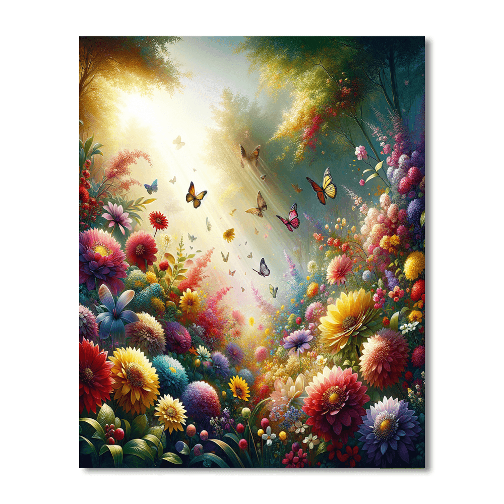 Radiant Garden Escape - DIY Painting By Numbers Kit