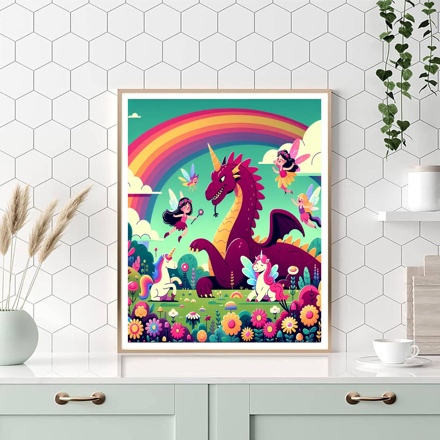 Adventures With Magical Creatures Numbered Painting Kits
