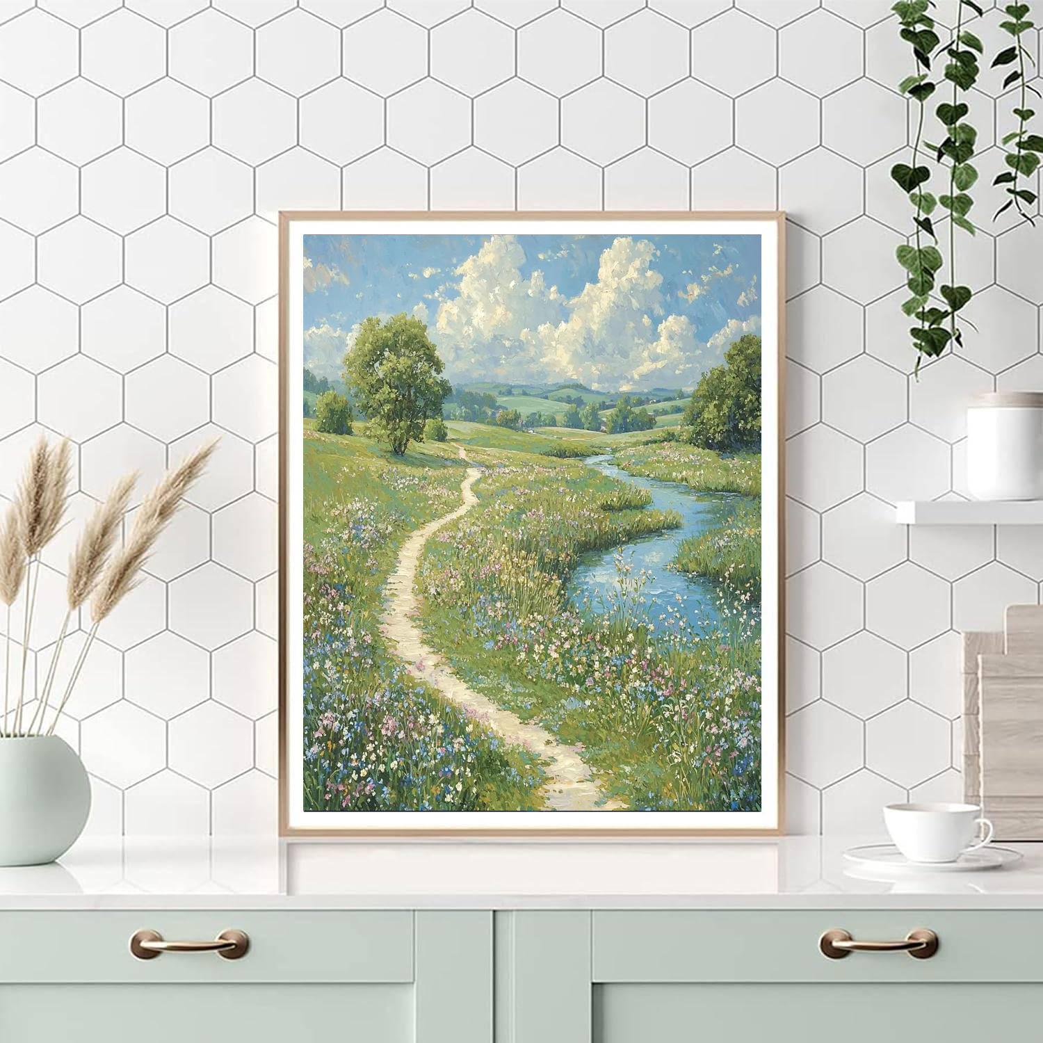 John Constable Inspired The Path To Serenity  Paint By Numbers Kits