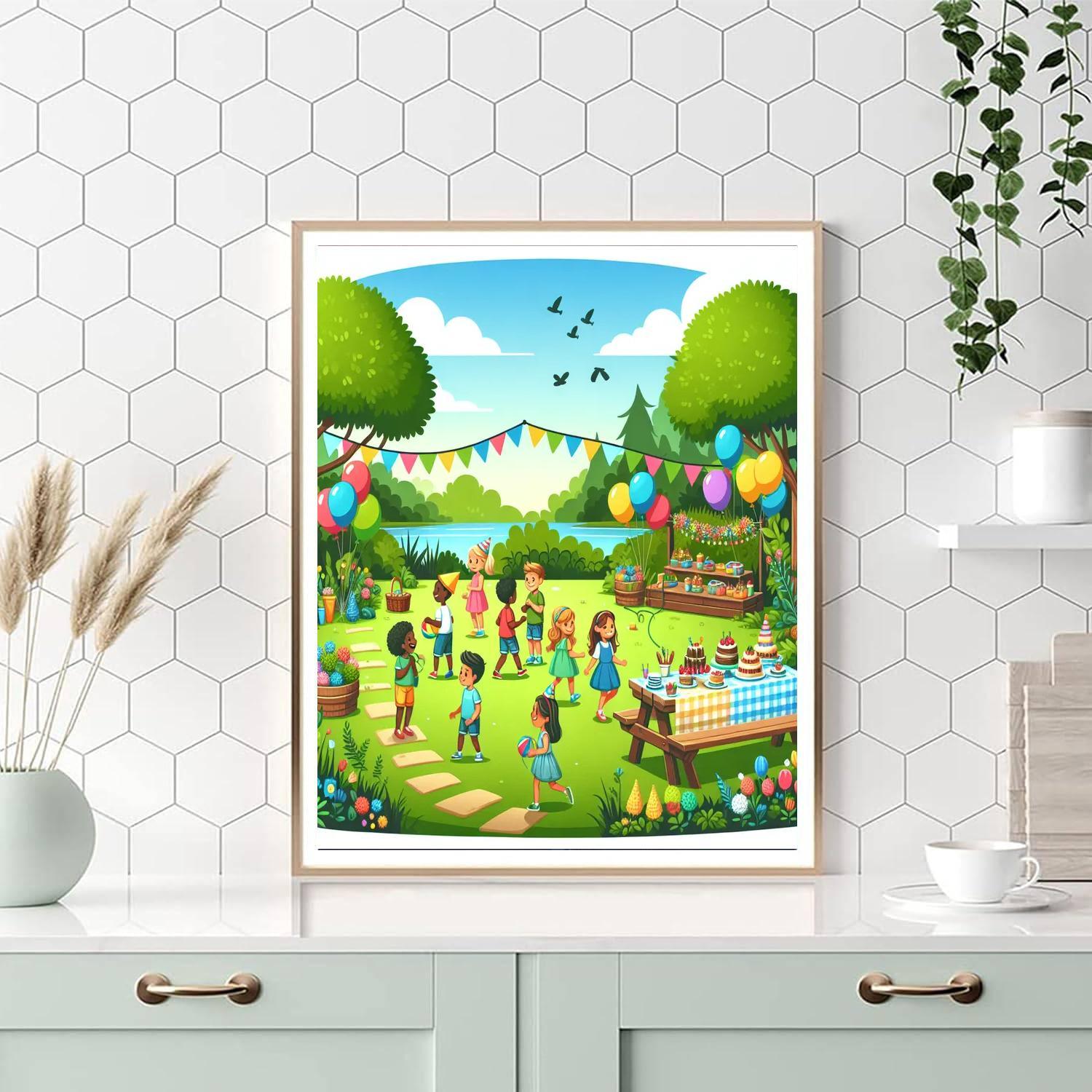 Happy Garden Party Paint By Numbers Kits