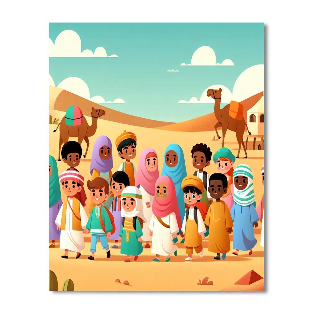 Adventurous Desert Expedition Paint By Color