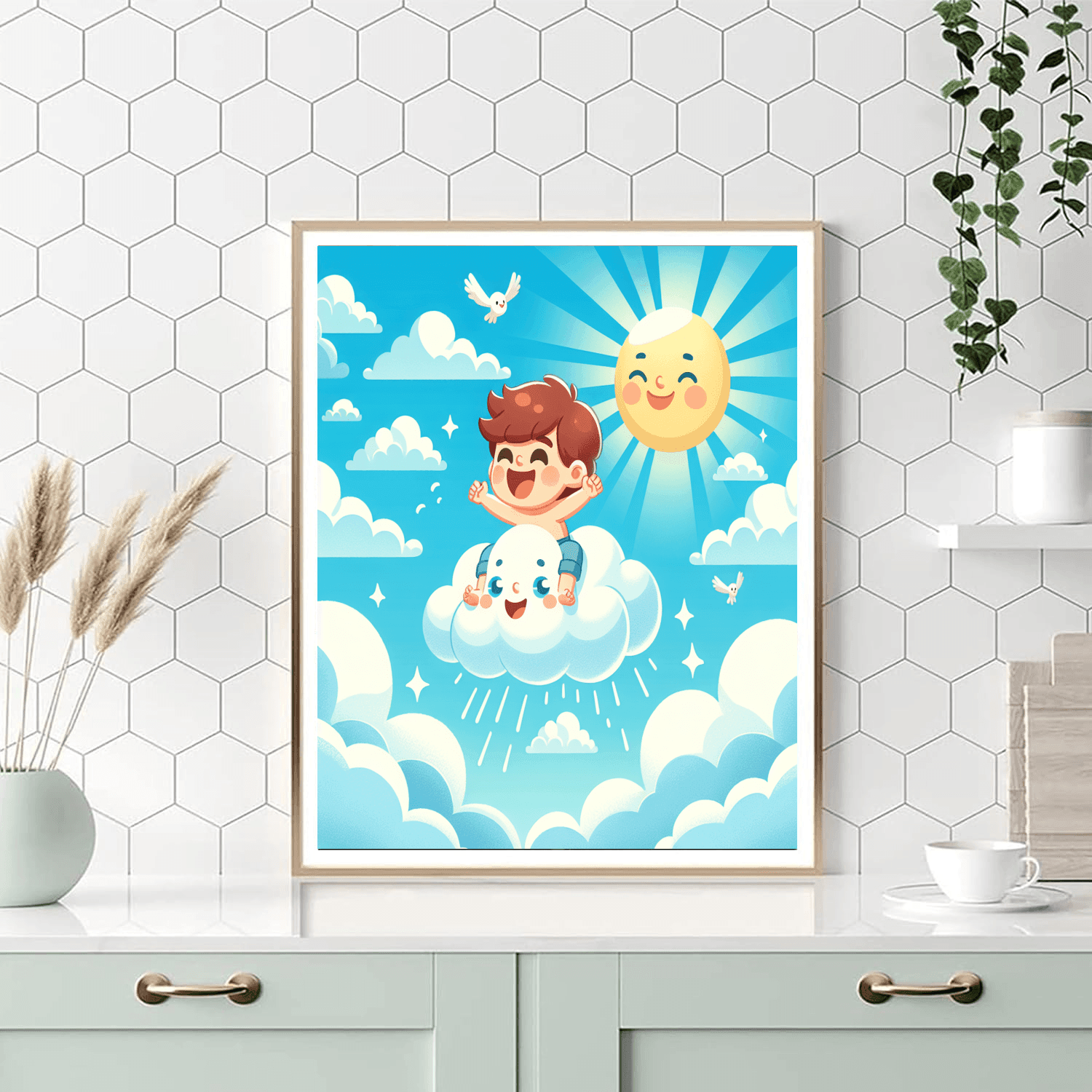 Cloudy Day Capers Painting Number Kit