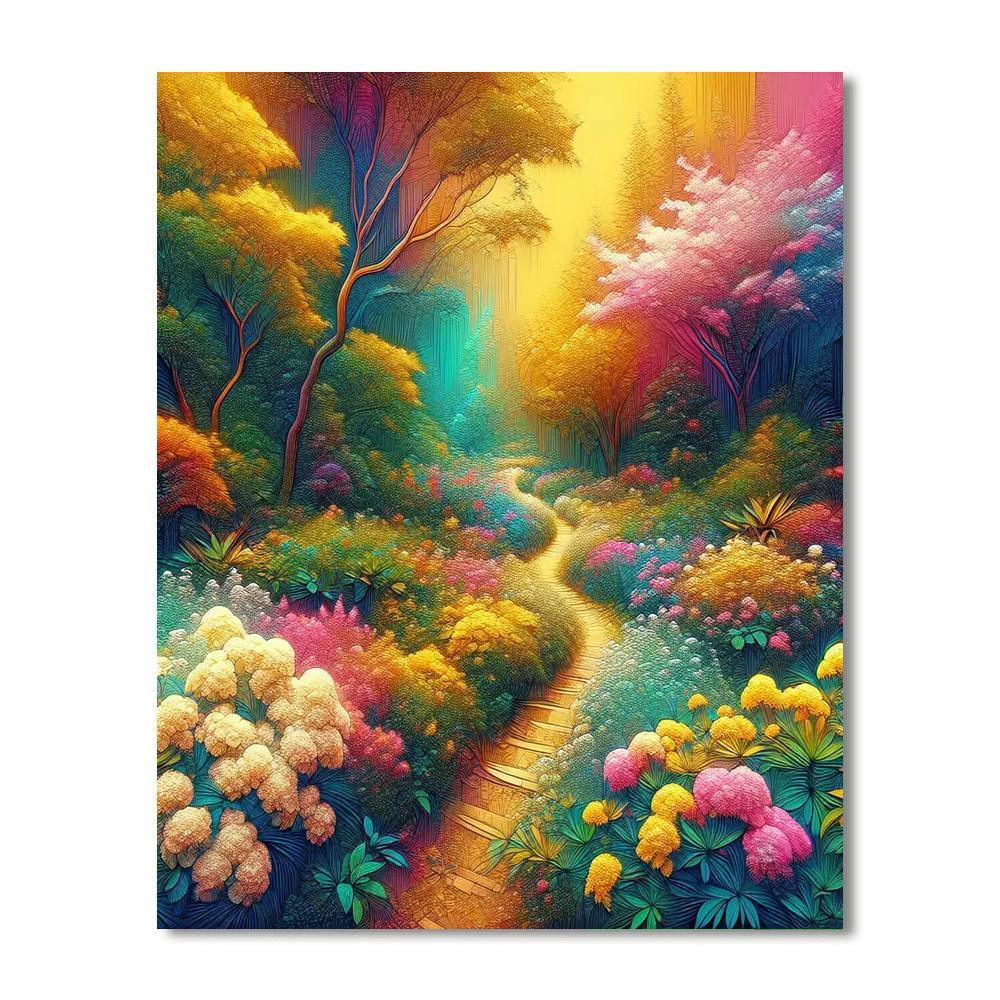 Charming Secret Garden Paint By Numbers Art