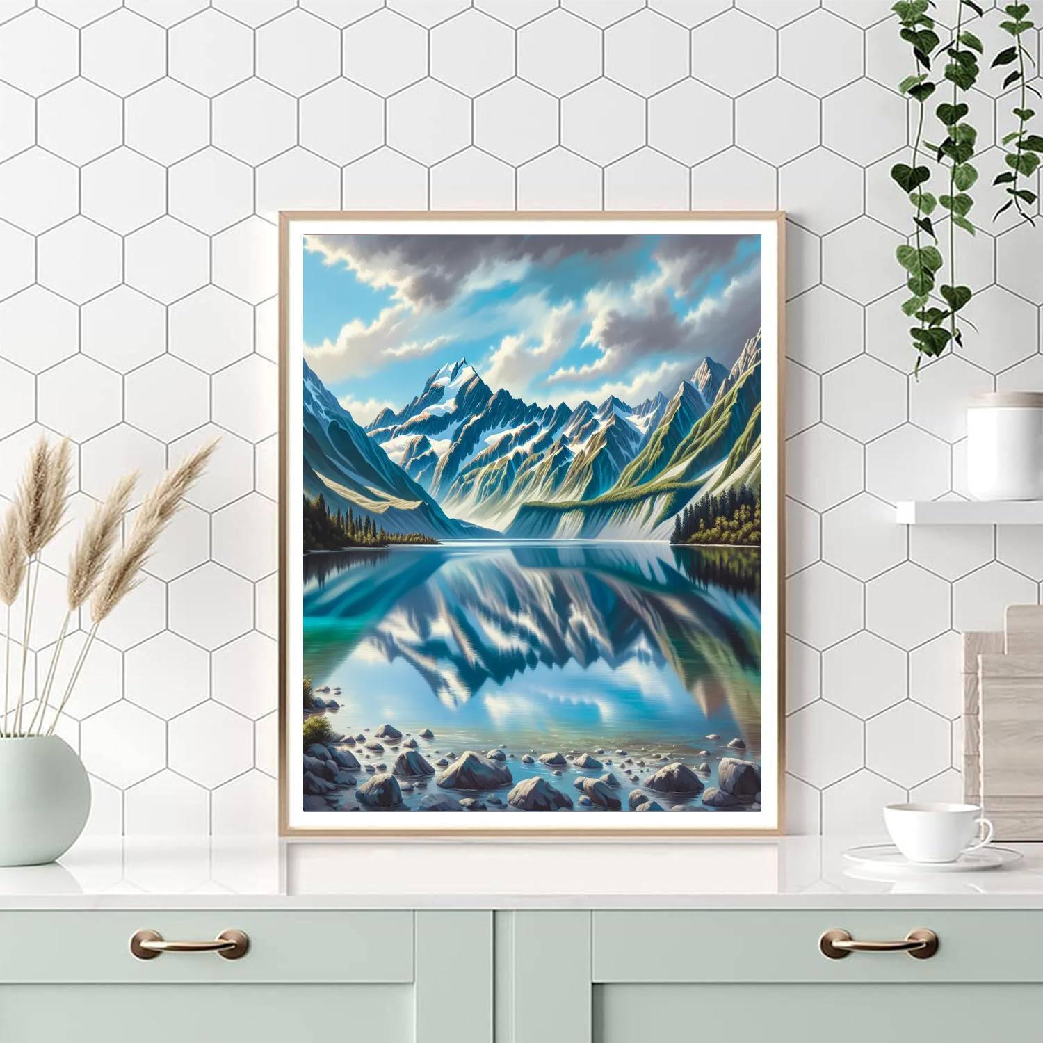 Mystical Mountain Refuge Paint By Color