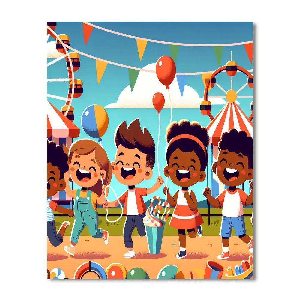 Summer Carnival Fun Paint By Color