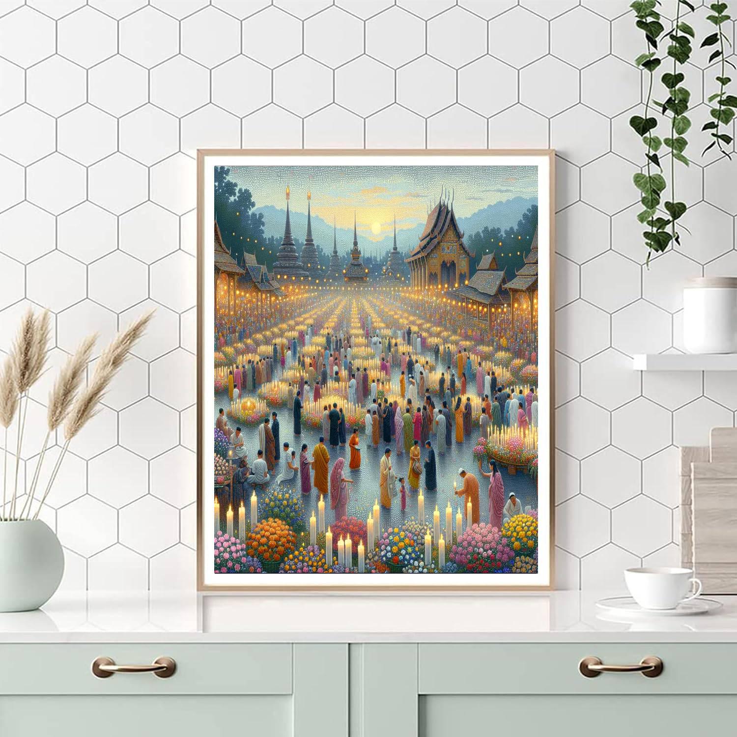 Waisak Festival Paint By Numbers Kits