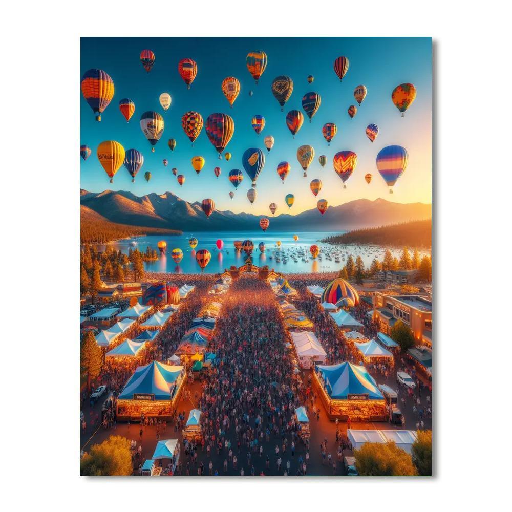 Harvey's Balloon Festival - Usa Paint By Number