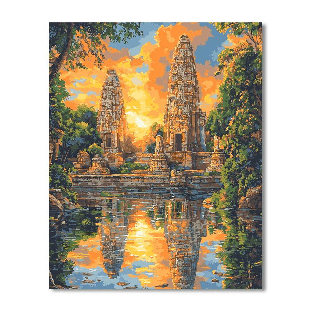 Angkor Wat - Siem Reap Numbered Painting Kits