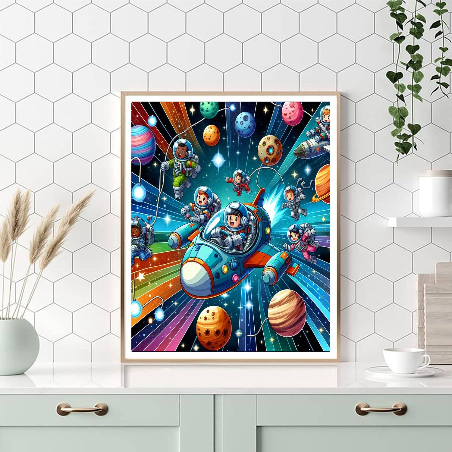 Galactic Heroes Mission Painting Number Kit