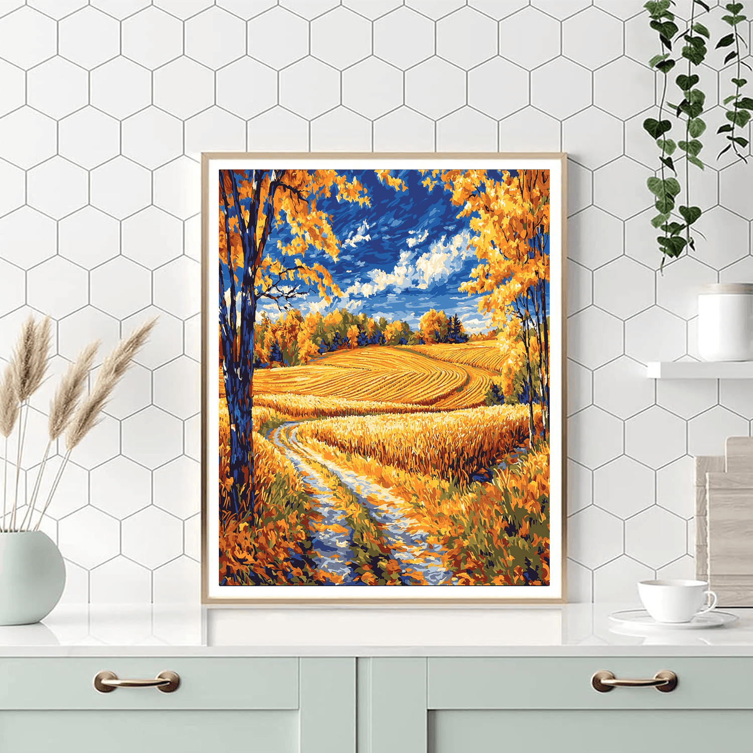 Vincent Van Gogh Inspired Harvest Fields  Paint By Number