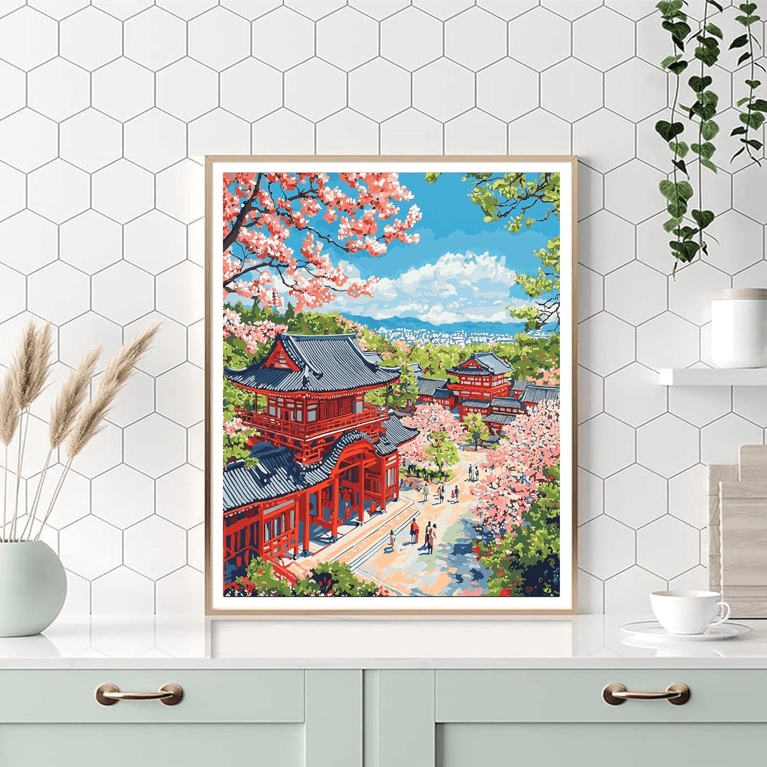 Okinawa's Shurijo Castle DIY Paint By Numbers