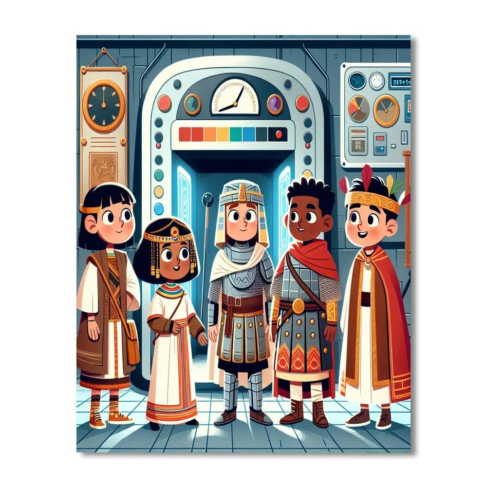 Time-traveling Adventures Painting By Numbers Kit