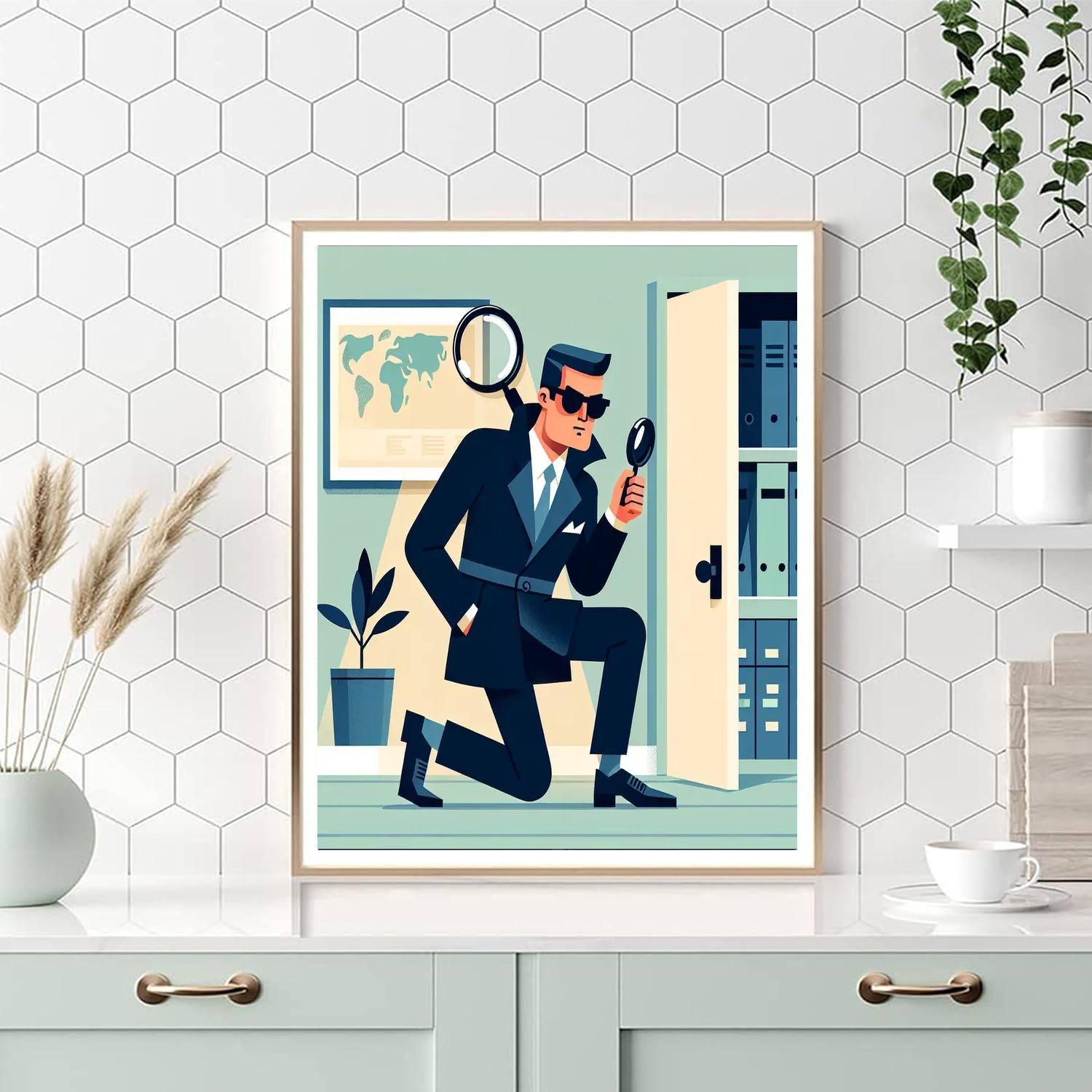 Secret Agent Adventure DIY Paint By Numbers