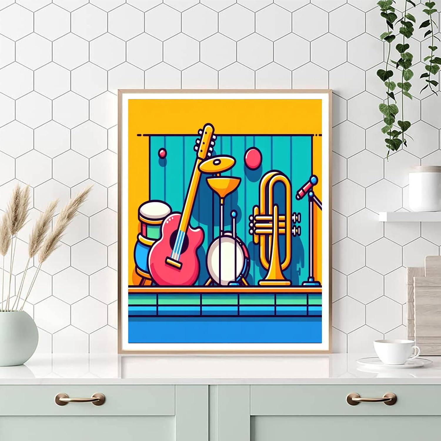 Musical Melodies Paint By Numbers Art