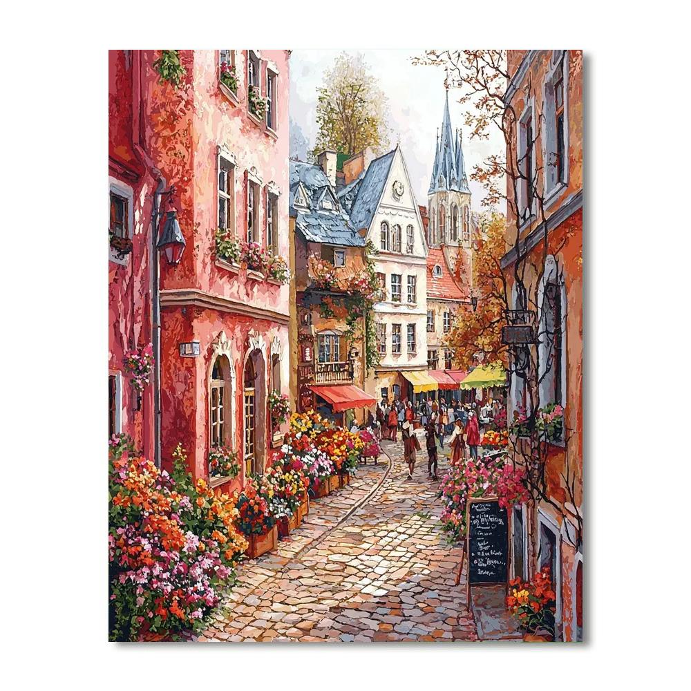 Riga Old Town Numbered Painting Kits