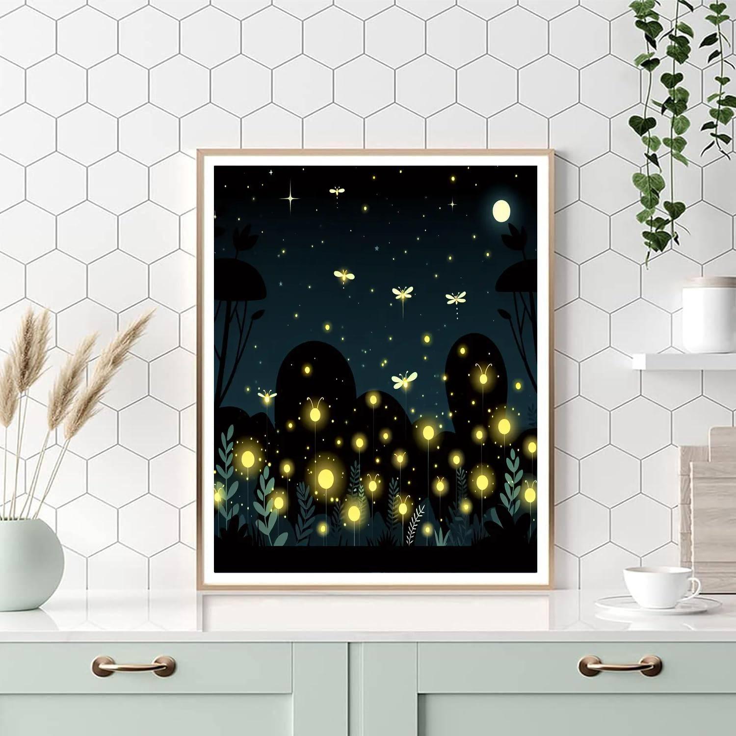 Festive Firefly Frolic Numbered Painting Kits