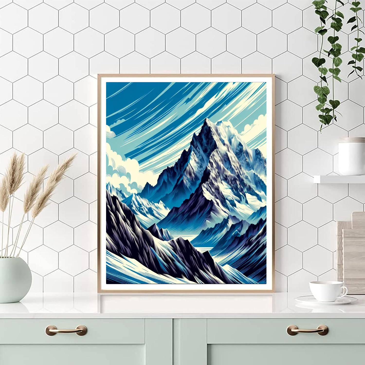 Adventurous Mountain Ascent DIY Paint By Numbers