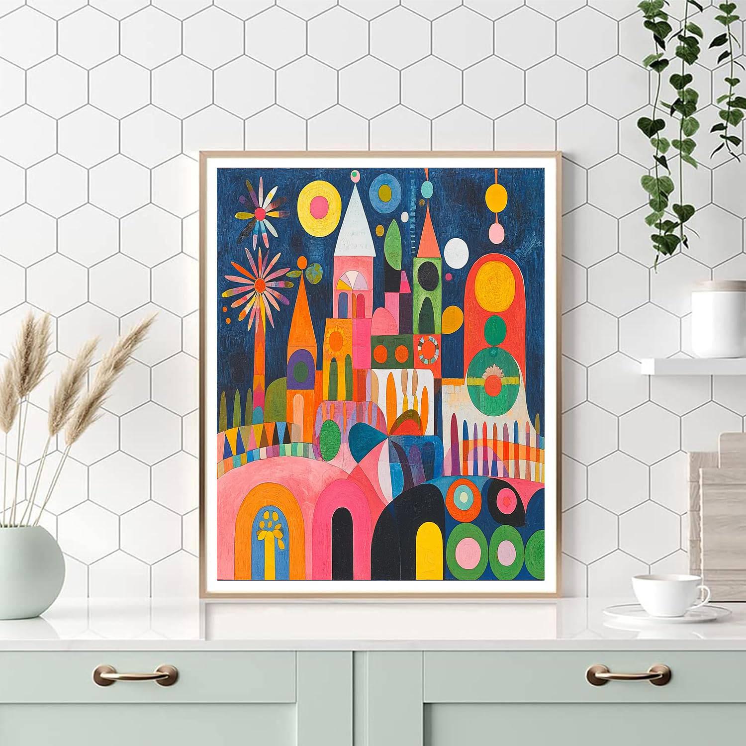 Paul Klee Inspired Joyful Whimsy  Numbered Painting Kits