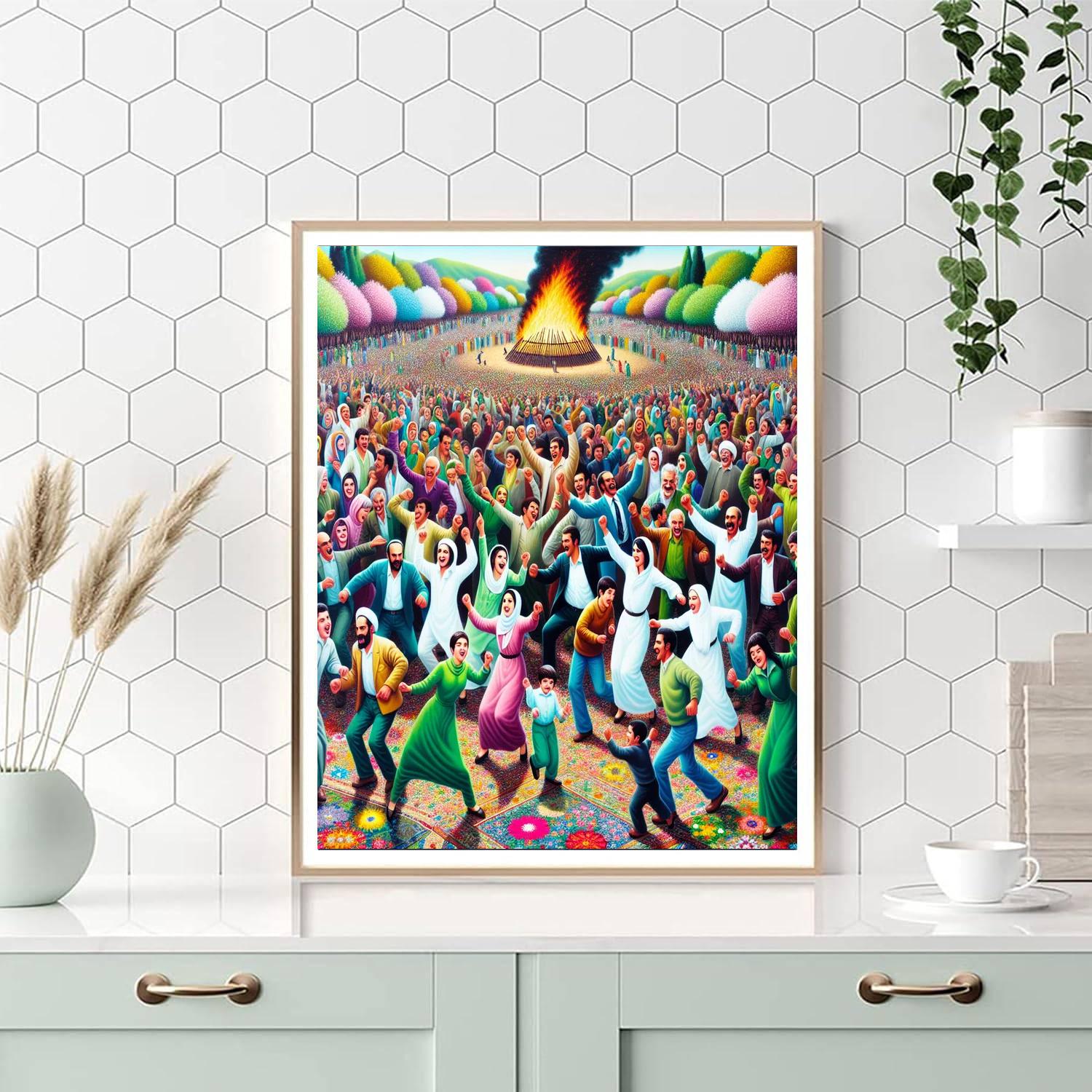 Nawruz Festival Number Painting