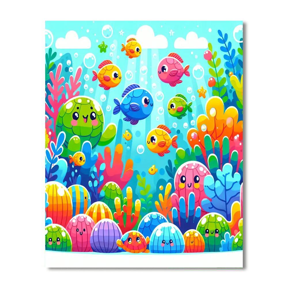 Charming Ocean Scene Paint By Number