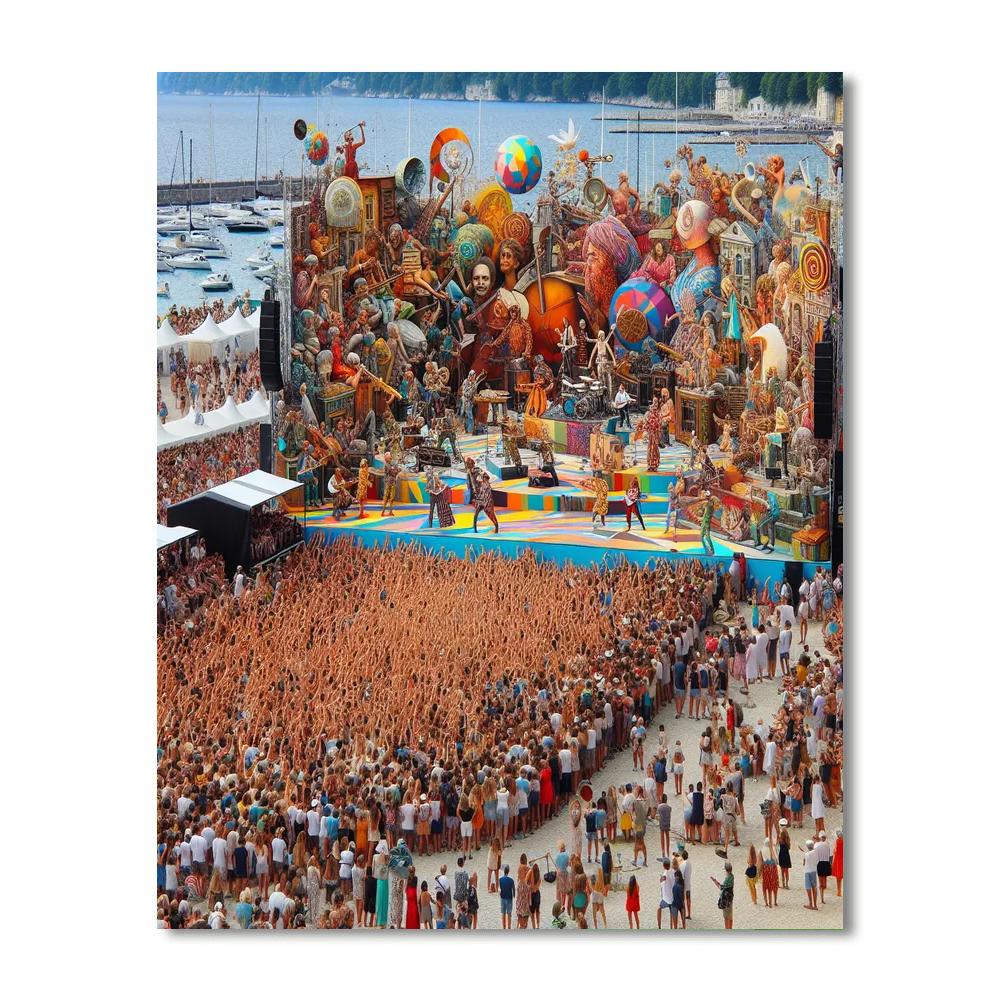 New Zealand International Arts Festival - Wellington, New Zealand Number Painting