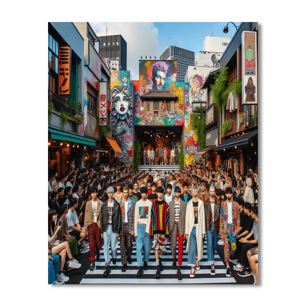 Harajuku Fashion Week Paint By Numbers Kits