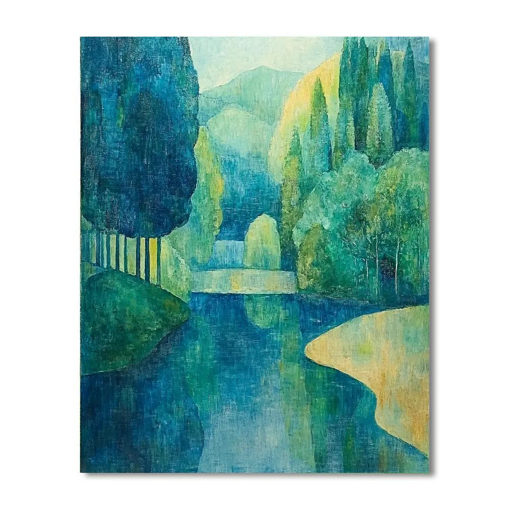 Paul Cézanne Inspired Charming Stillness  Paint By Numbers Art