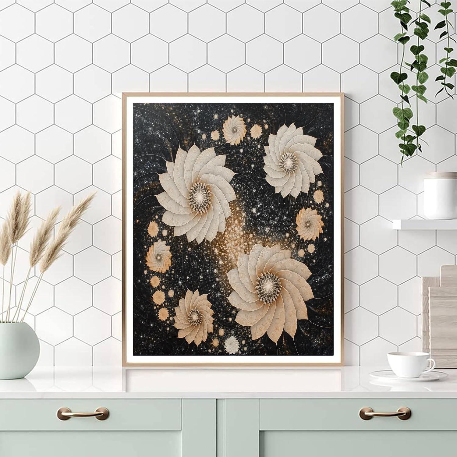 M.C. Escher Inspired Fractal Harmony  Paint By Numbers Kits