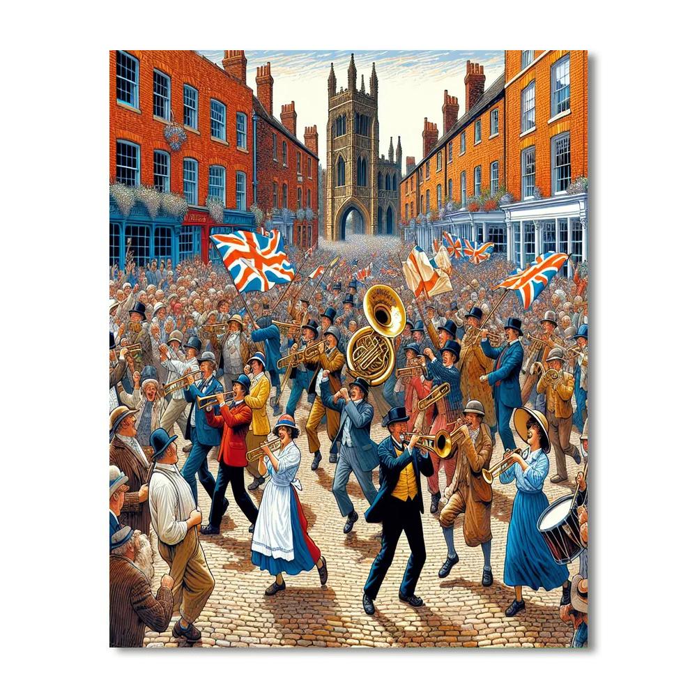 Durham Miners' Gala - England DIY Paint By Numbers