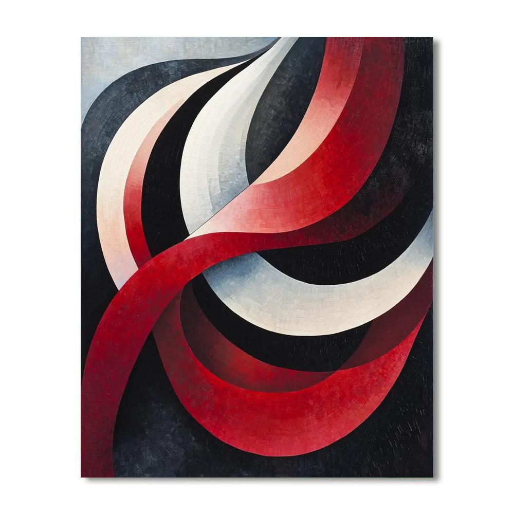 Kazimir Malevich Inspired Ethereal Dynamics  Painting Number Kit