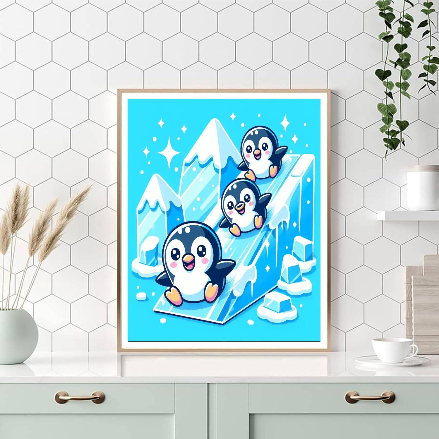 Penguin Polar Plunge Paint By Color