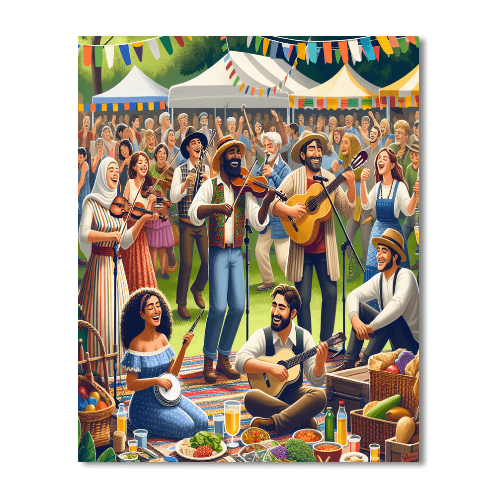 Folk Festivals - Usa Paint By Color