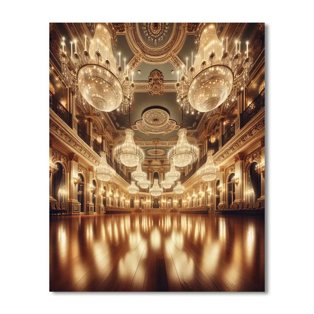 Elegant Crystal Ballroom DIY Paint By Numbers