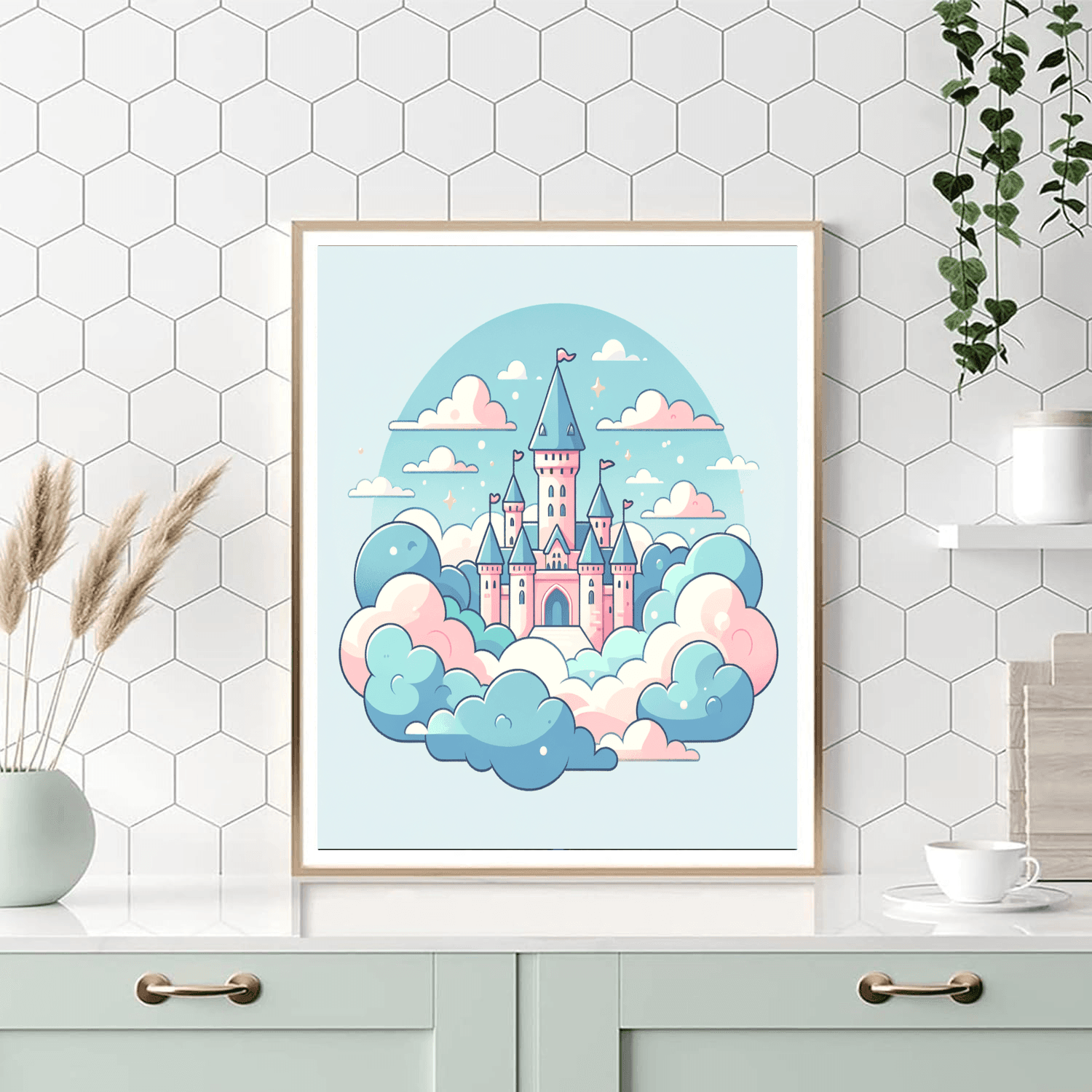 Floating Castle Painting By Numbers Kit