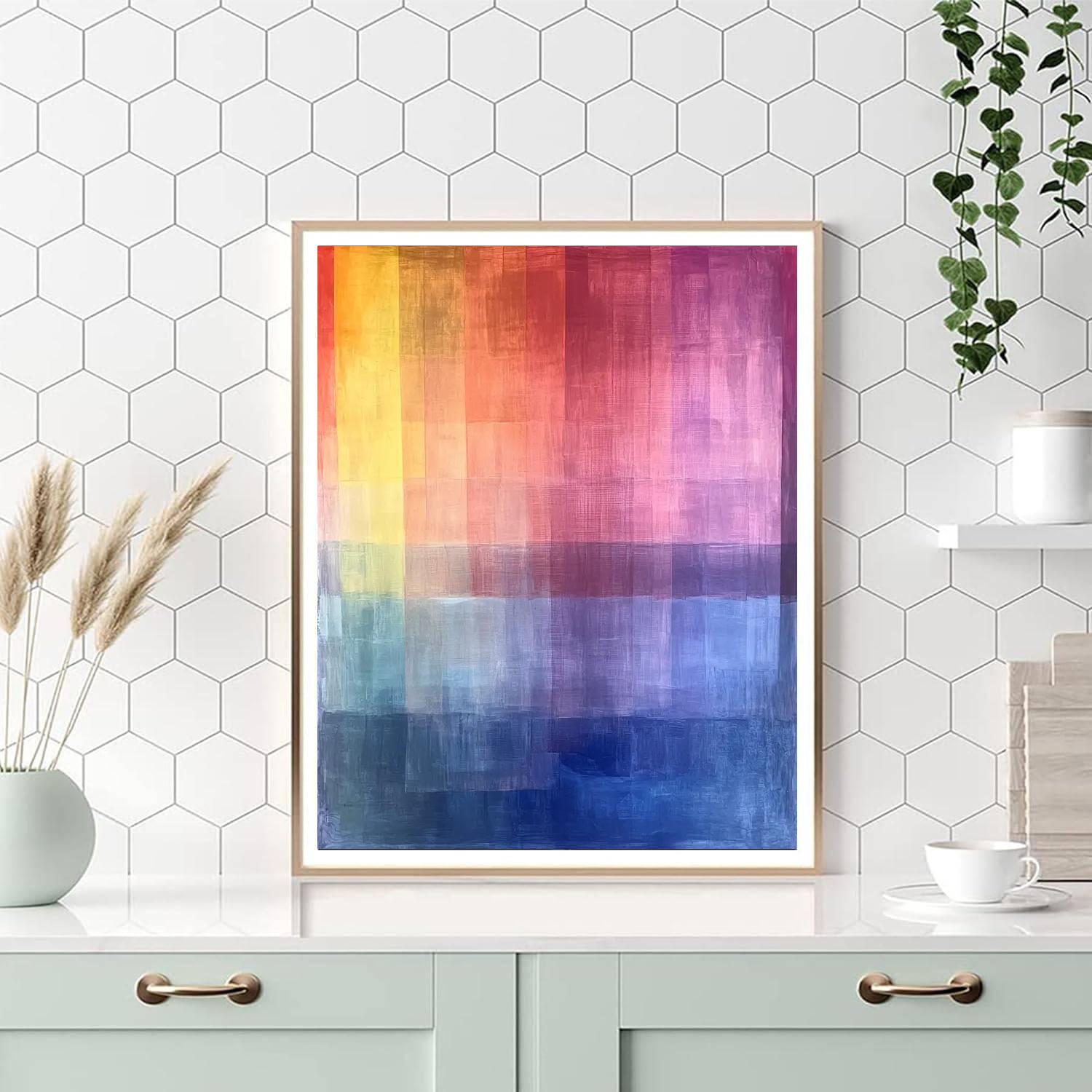 Mark Rothko Inspired Veil Of Hues  Numbered Painting Kits