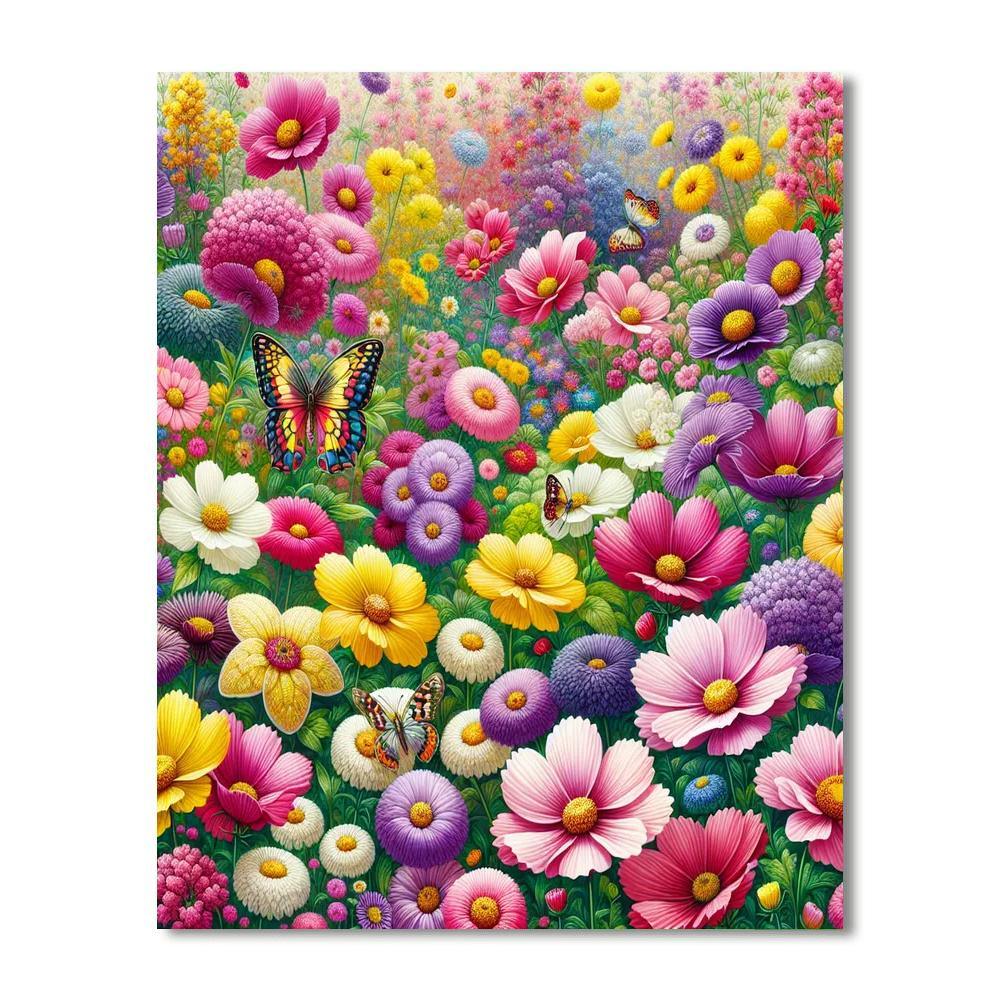 Vibrant Garden Melody Paint By Number