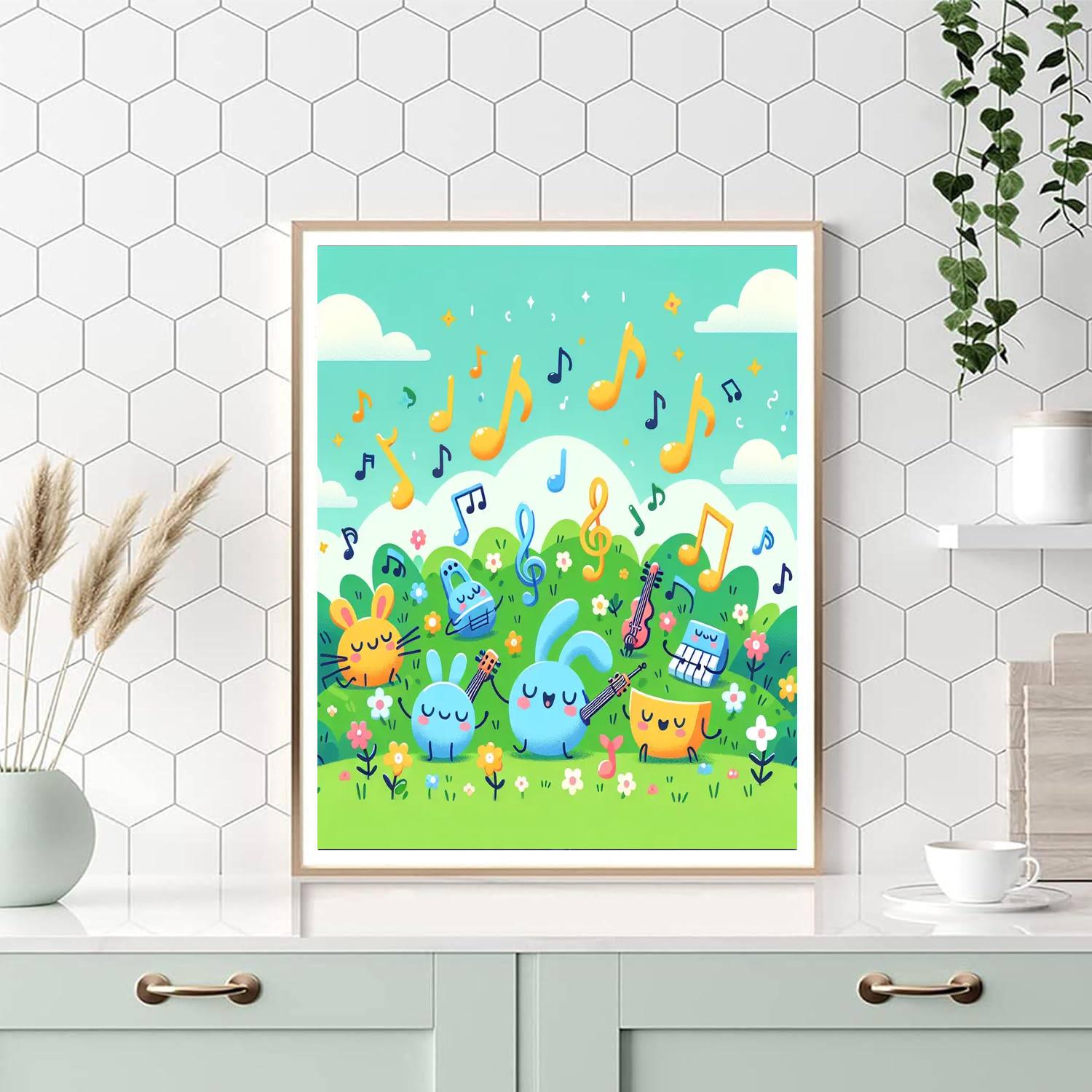 Magical Melody Meadow Paint By Numbers Art