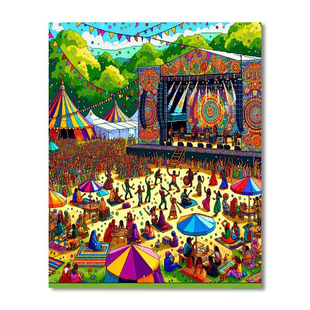 World Of Music, Arts And Dance (womad) - United Kingdom Numbered Painting Kits