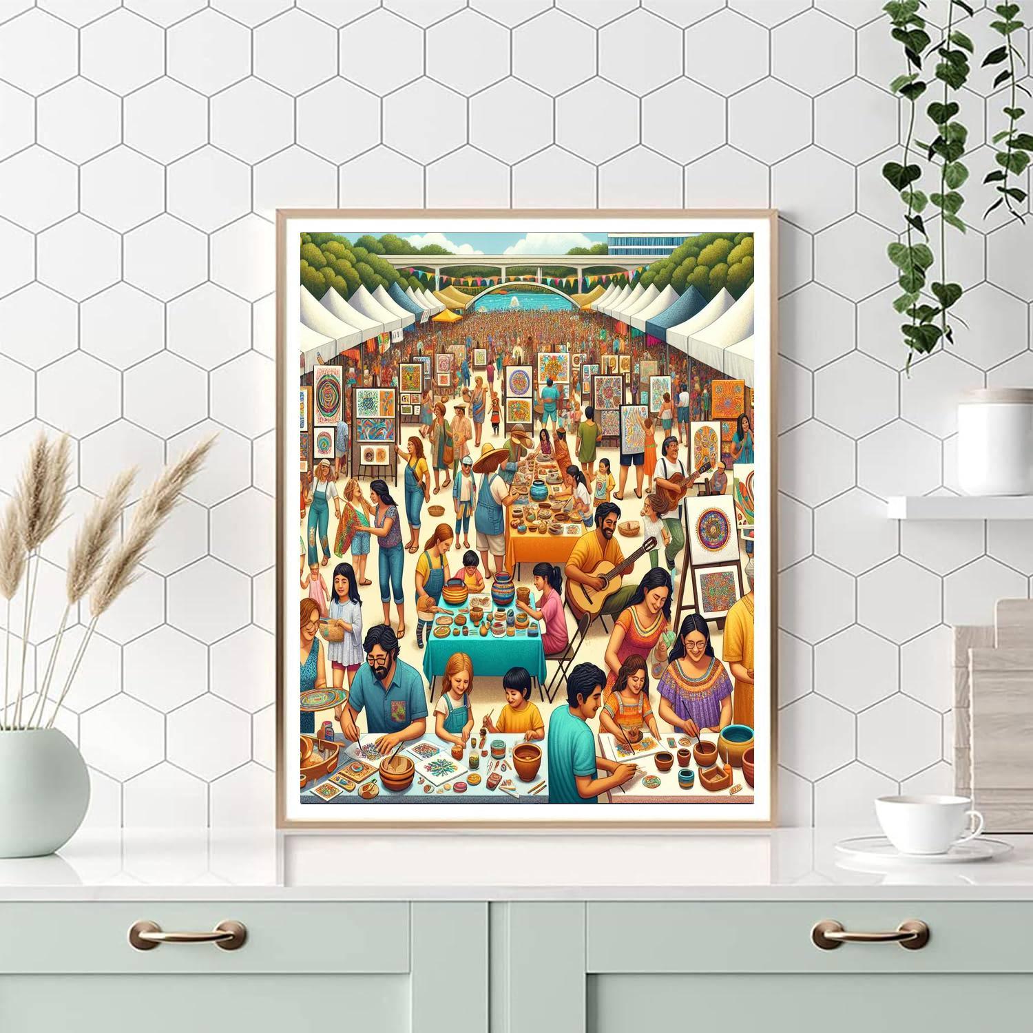 Festival Of The Arts Painting Number Kit
