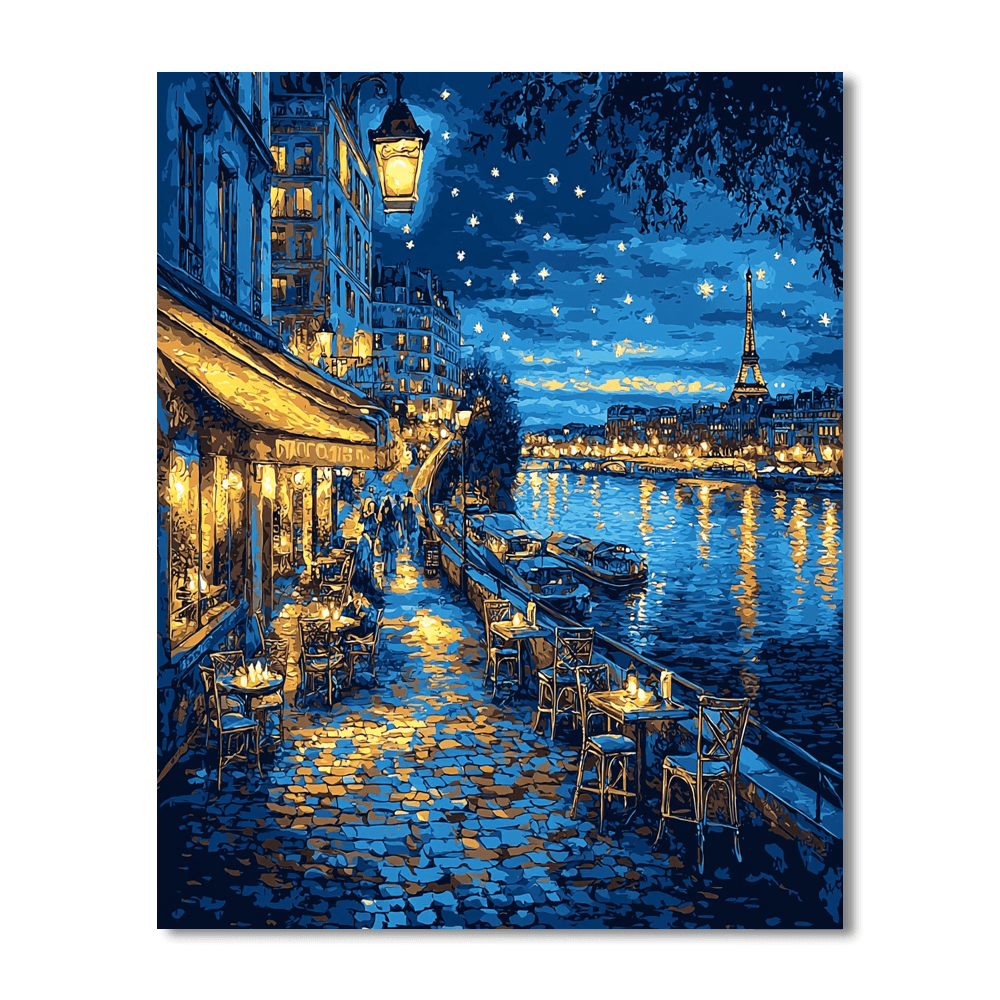 Henri De Toulouse-Lautrec Inspired Night In Paris  Paint By Numbers