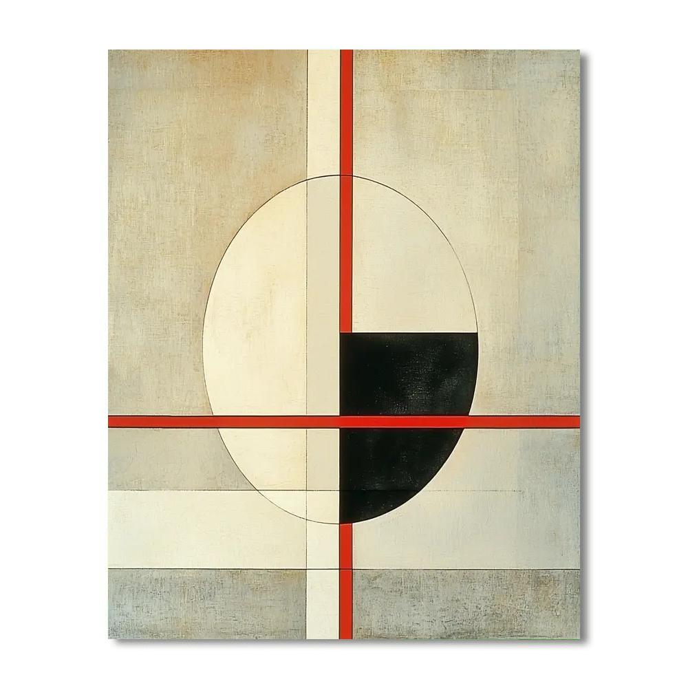 Kazimir Malevich Inspired Spatial Harmony  DIY Paint By Numbers