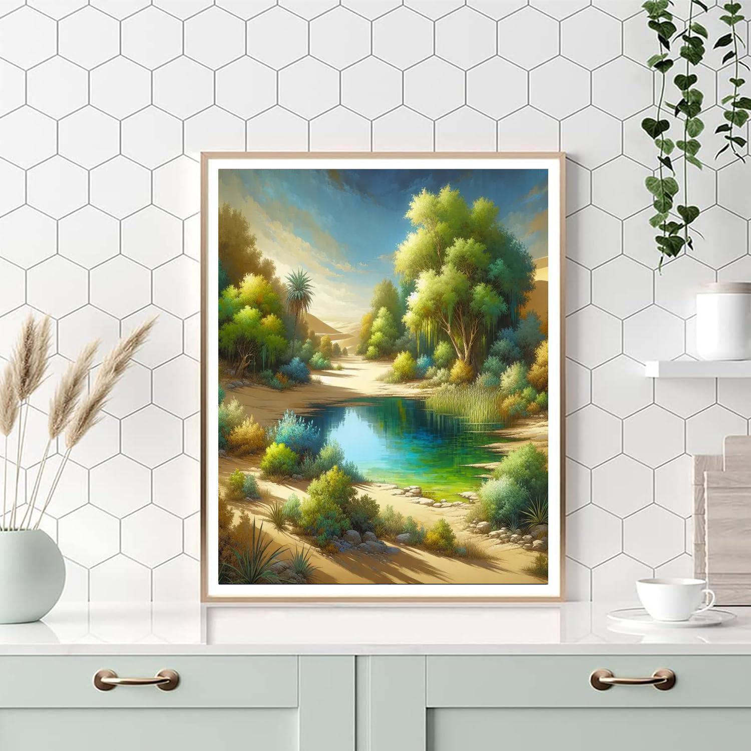 Desert Oasis Dream Paint By Numbers Art